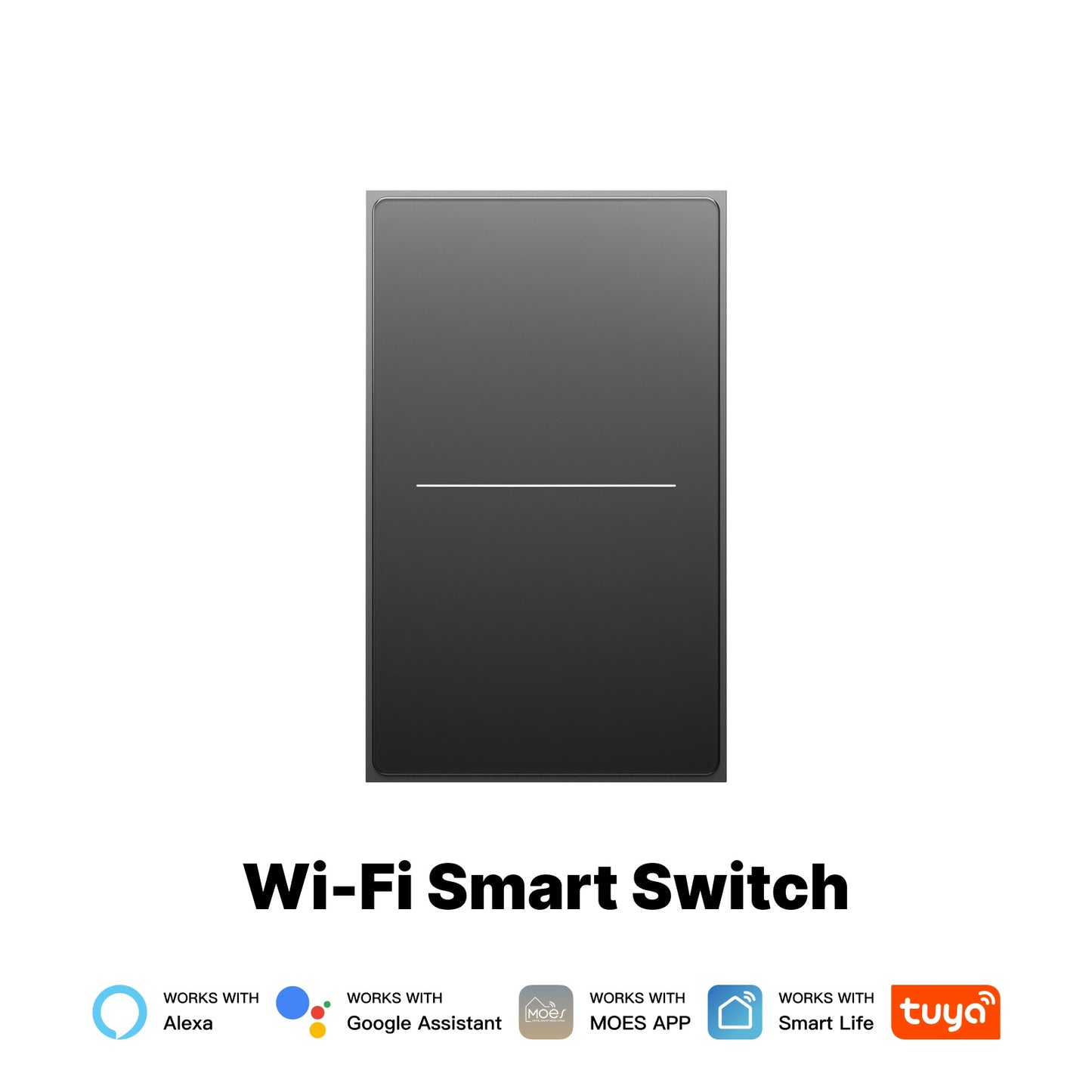 WiFi Star Feather Series Smart Switch Push Button With Neutral Light Scene 2in1 Switch US Version