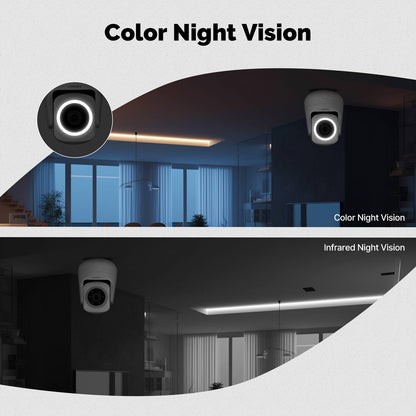 Smart WiFi Camera Indoor 3MP HD Home Monitoring Surveillace Work with Alexa Google Home