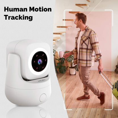 Smart WiFi Camera Indoor 3MP HD Home Monitoring Surveillace Work with Alexa Google Home