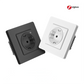 Star Ring ZigBee Smart Socket EU Wall Embedded Outlet Energy Monitor