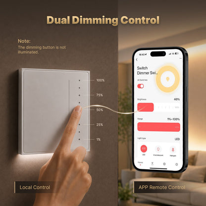 Star Feather EU Standard Smart Zigbee Dimmer Switch 2A/440W Neutral Wire Required