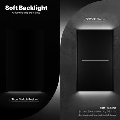 WiFi Star Feather Series Smart Switch Push Button With Neutral Wire Light Scene 2in1 Switch US Version