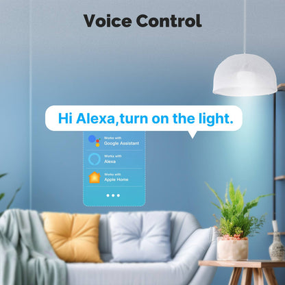 Tuya Matter WiFi Smart Light Switch 2.5D Glass Panel Neutral Wire Required EU Version