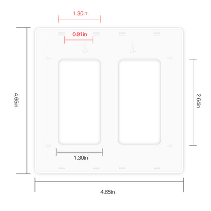 Star Ring Switch Panel EU/US Version 2/3/4 Gang (ONLY PANEL without switch）