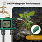 Water Timer For Garden Hose Drip Irrigation 2-Outlet Brass Inlet IPX5 Waterproof US Version