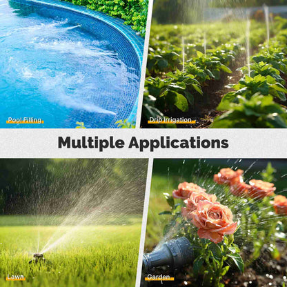 Water Timer For Garden Hose Drip Irrigation 2-Outlet Brass Inlet IPX5 Waterproof US Version