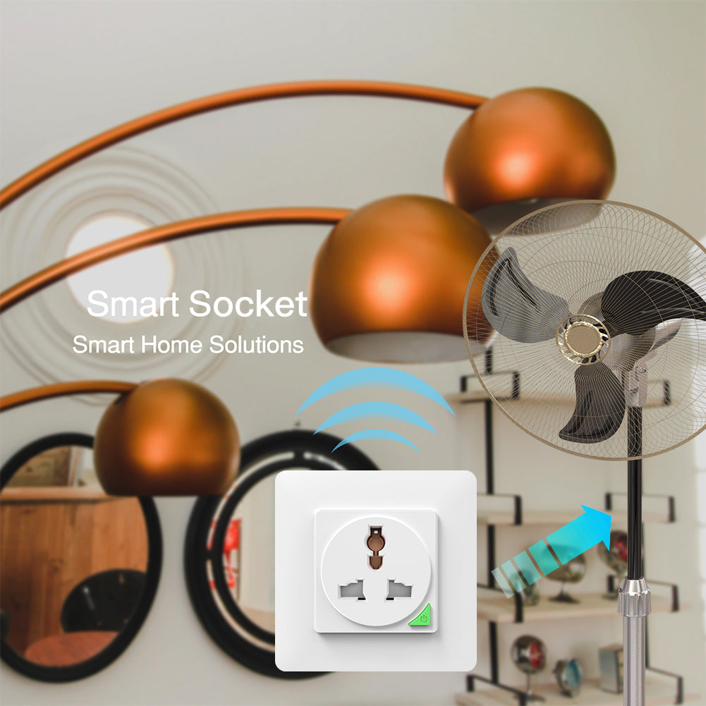 240 Volt Indoor Smart Plug Push Button Socket Universal Version – MOES