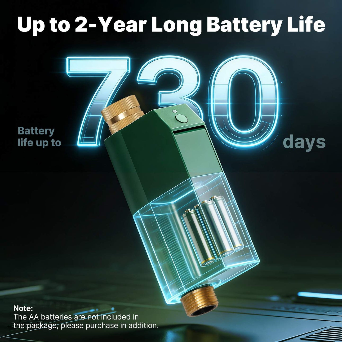 WiFi Smart Water Timer with Flow Meter, Brass Valve, IP65 Waterproof Irrigation Controller Alexa Google