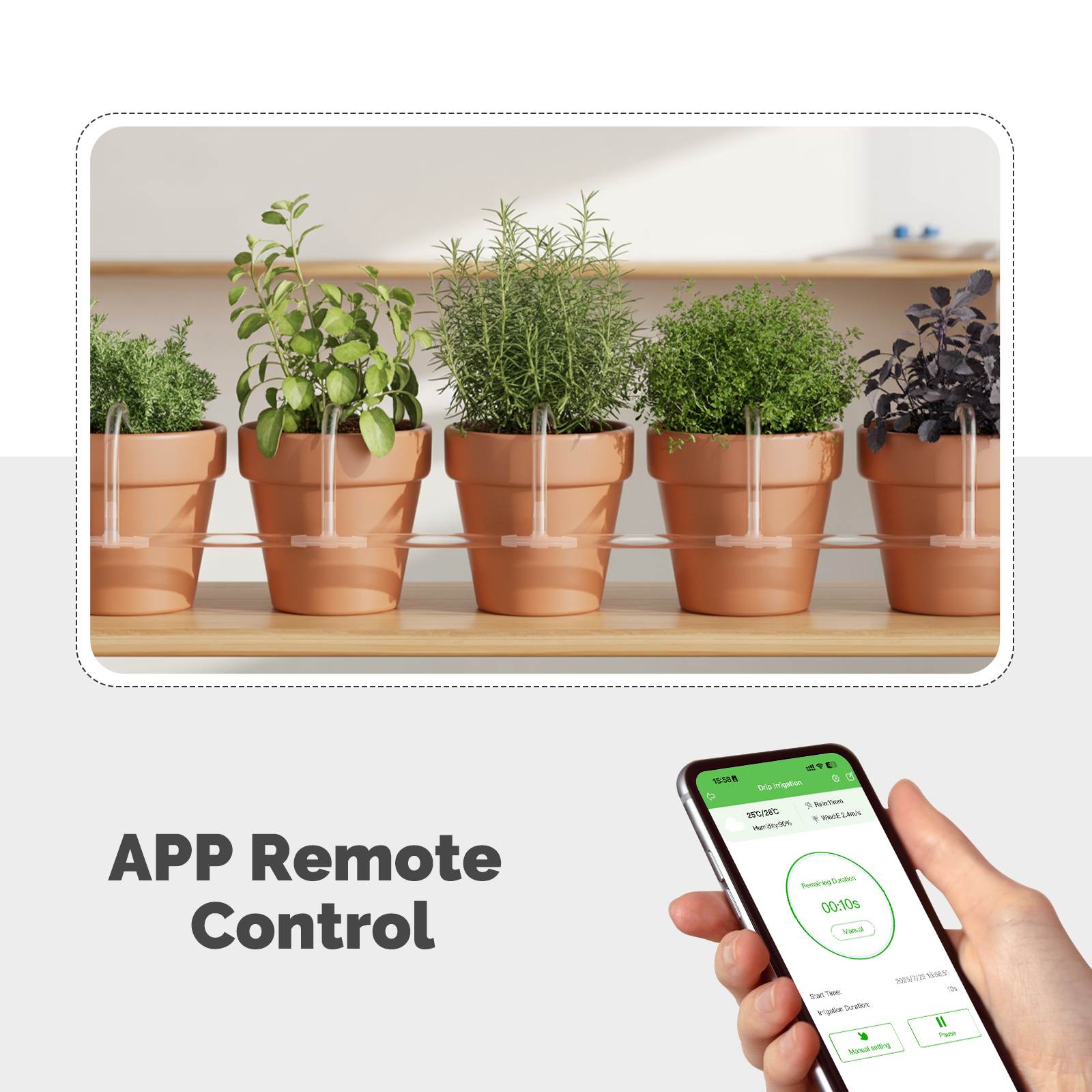 wifi indoor plant watering MOES MOES Tuya WiFi Watering Device Irrigation Automation Drip Pump Timer Smart Cycle Soak Work with Alexa Google Home Smart Life APP Remote Voice Con