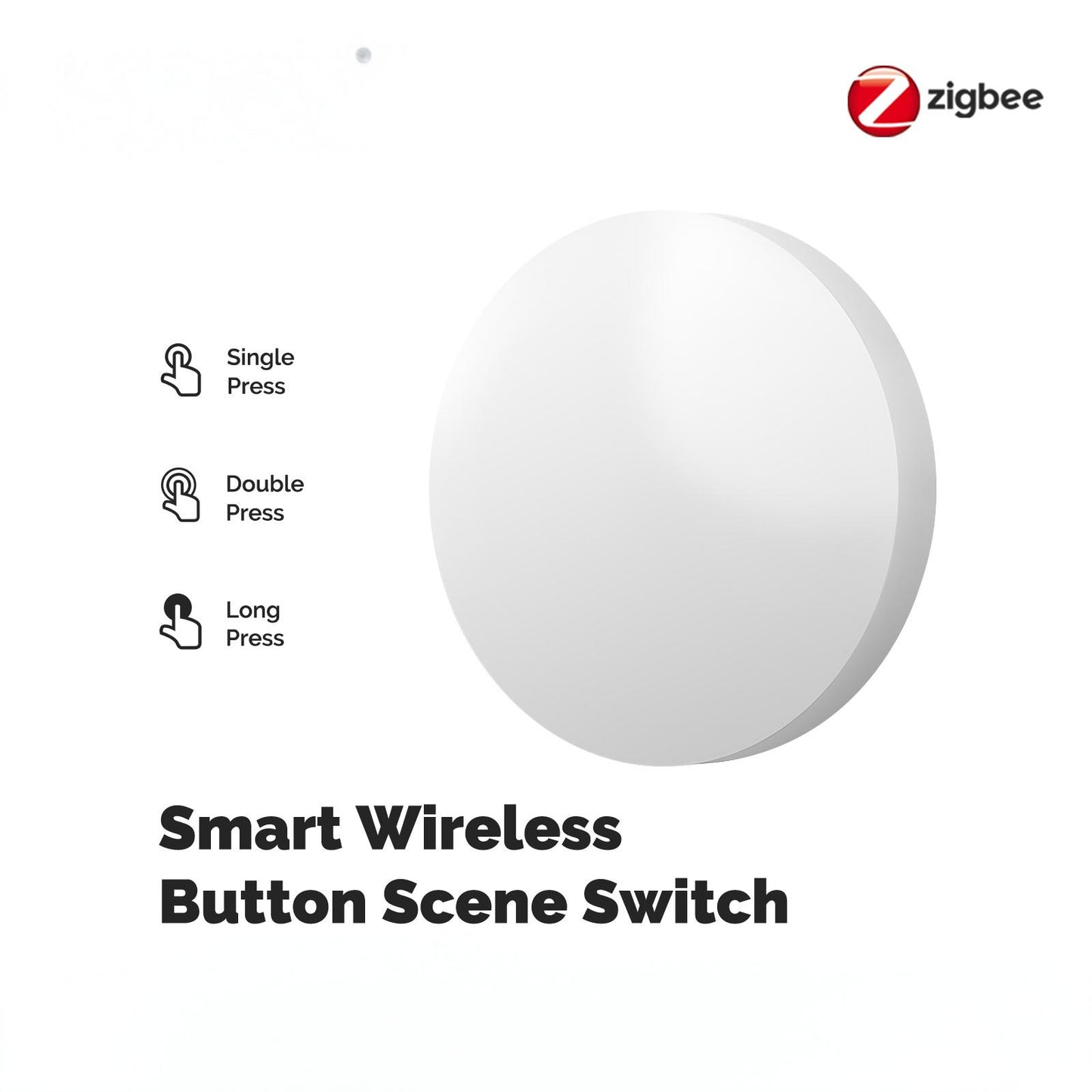 ZigBee Smart Button Scene Switch Mobile Setting Wireless Remote Controller Multi-scene Linkage