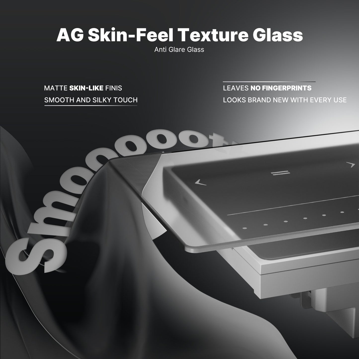 Zigbee Smart Curtain Switch Star Feather Series Anti-Glare Touch Panel Flowing Backlight US Version