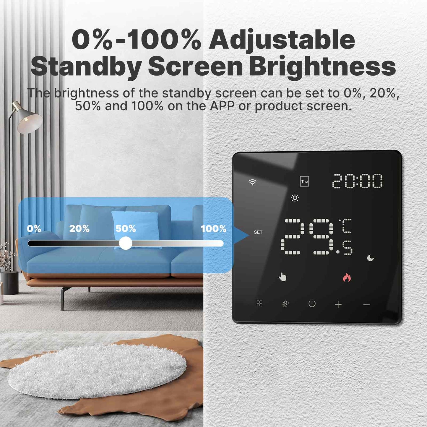 Zigbee Smart Thermostat Programmable Temperature Controller Water Boiler Electric Heating