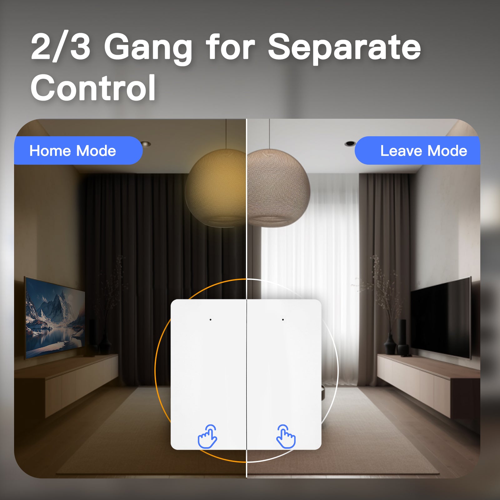 ZigBee Wireless Self-powered Scene Switch Sticker No Battery Needed – MOES