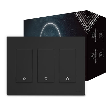 MOES Star Ring 2nd Generation Smart Single Pole 3 Way WIFI Switch 1/2/3/4 Gang US Standard