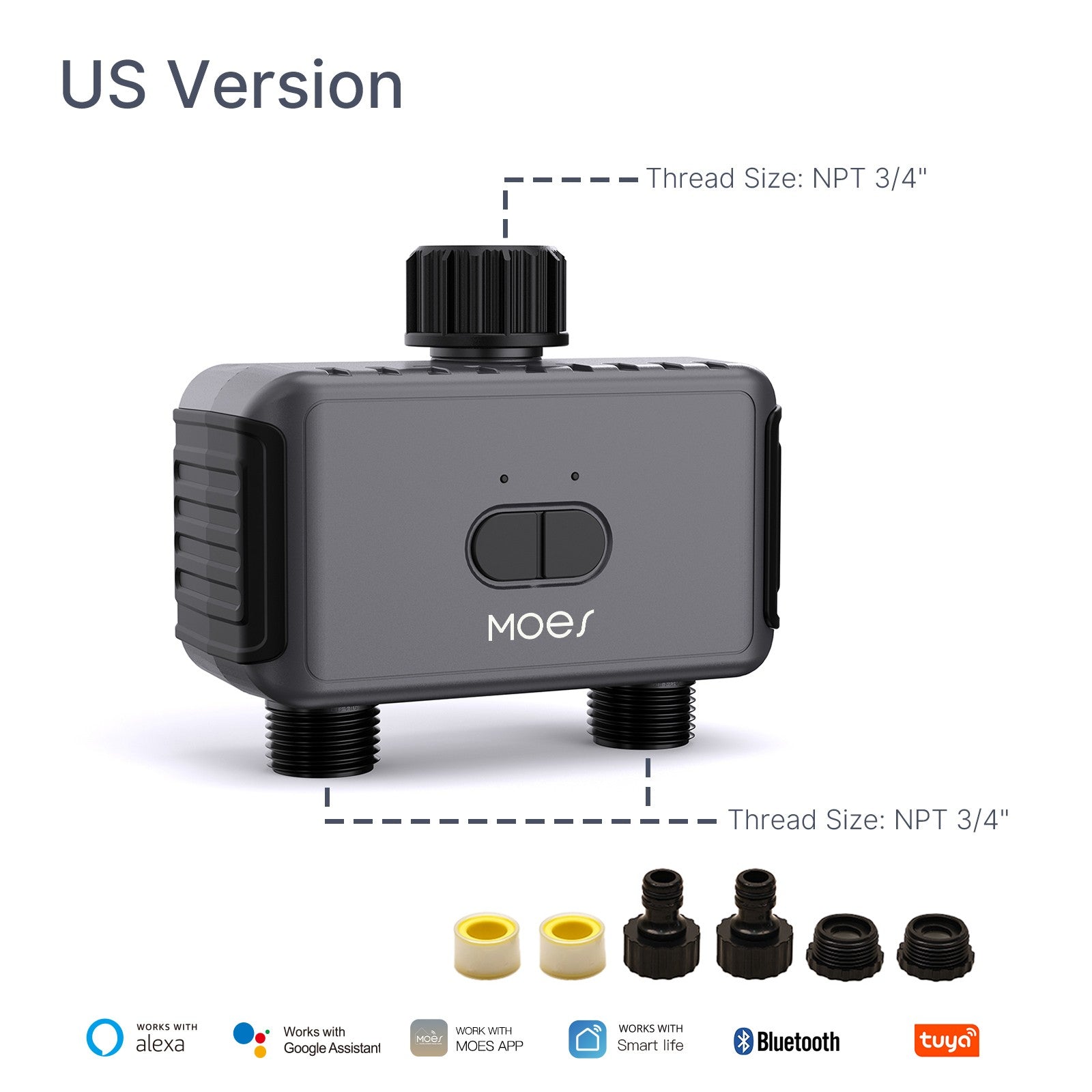 Smart Watering Timer, voor Tuya voor Zigbee Smart Sprinkler Irrigatiesysteem, Waterstroom Recorder Waterslang Controller Sprinkler Timer voor TuTuin Gazon Patio Smart Watering Timer, voor Tuya voor Zigbee Smart Sprinkler Irrigatiesysteem, Waterstroom Recorder Waterslang Controller Sprinkler Timer voor TuTuin Gazon Patio
