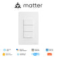 Matter WiFi Smart Light Button Switch App Control Neutral Wire Required US Standard - MOES