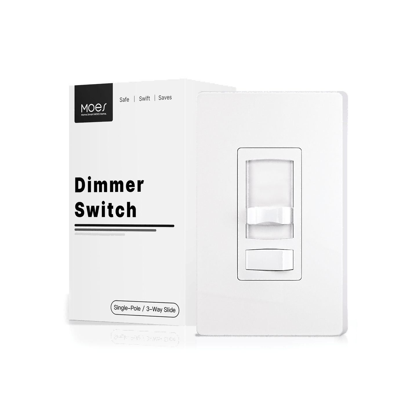 MOES Dimmer Light Switch Single Pole/3 - Way for LED/Incandescent/CFL - MOES