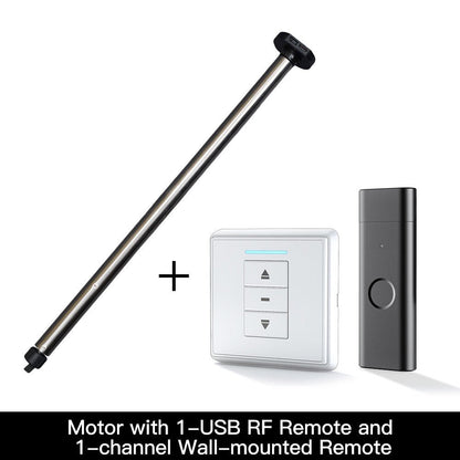 Rechargeable Tubular Roller Blind Motor RF433 Remote Control - MOES