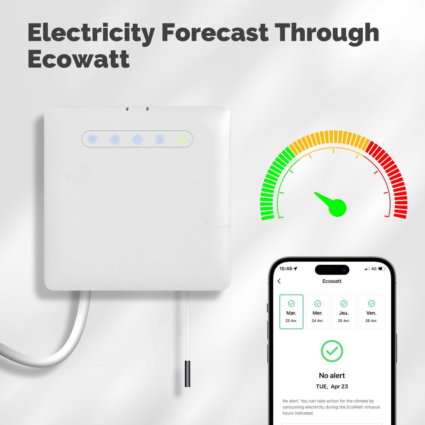 Smart Thermostat For Pilot Wire Heating Radiator Support Ecowatt Electricity Monitoring - MOES