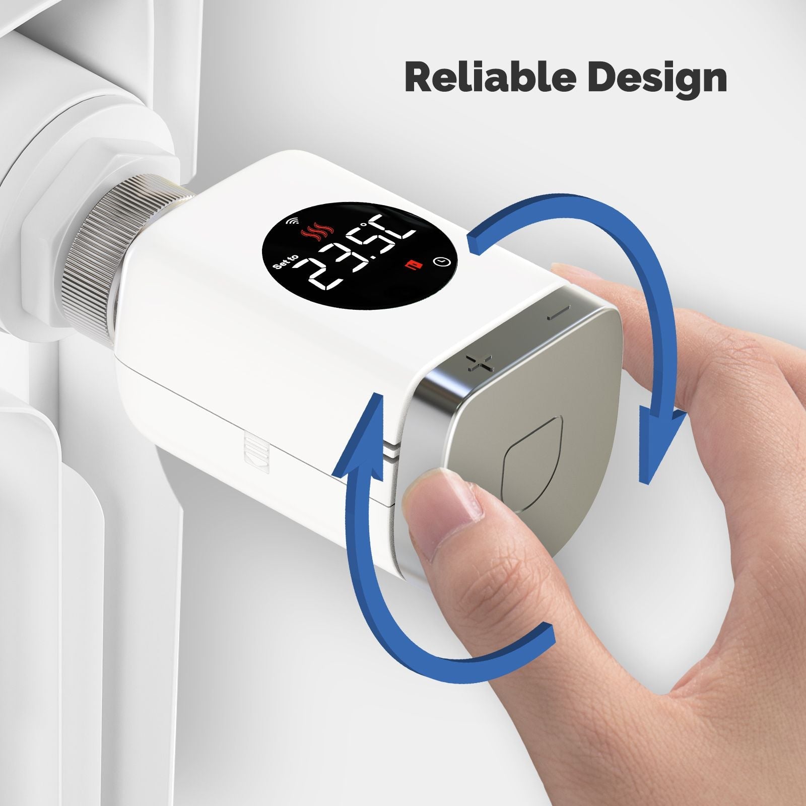 Smart Wifi Thermostatic Radiator Valve TRV Programmable Temperature Controller - MOES