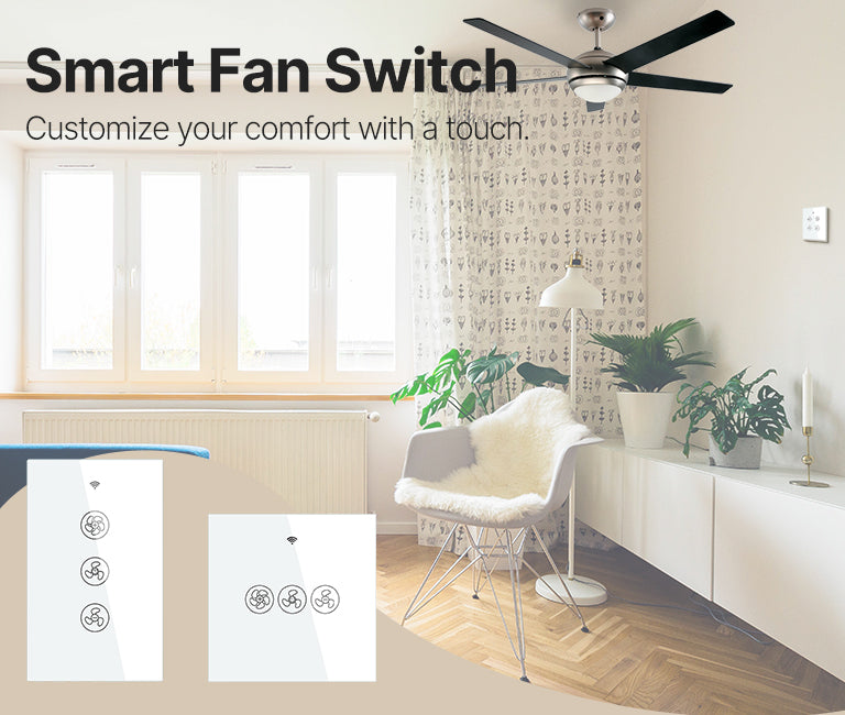Ceiling Fan Light Switch, Smart Fan Switch | MOES