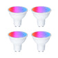Tuya GU10 Matter WiFi Smart LED Bulb with Voice Control, Dimmable 5W Light 2700-6500K RGB Colors - MOES