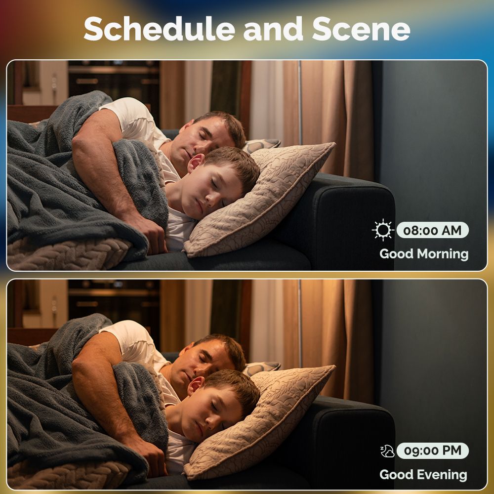 Tuya GU10 Matter WiFi Smart LED Bulb with Voice Control, Dimmable 5W Light 2700-6500K RGB Colors - MOES