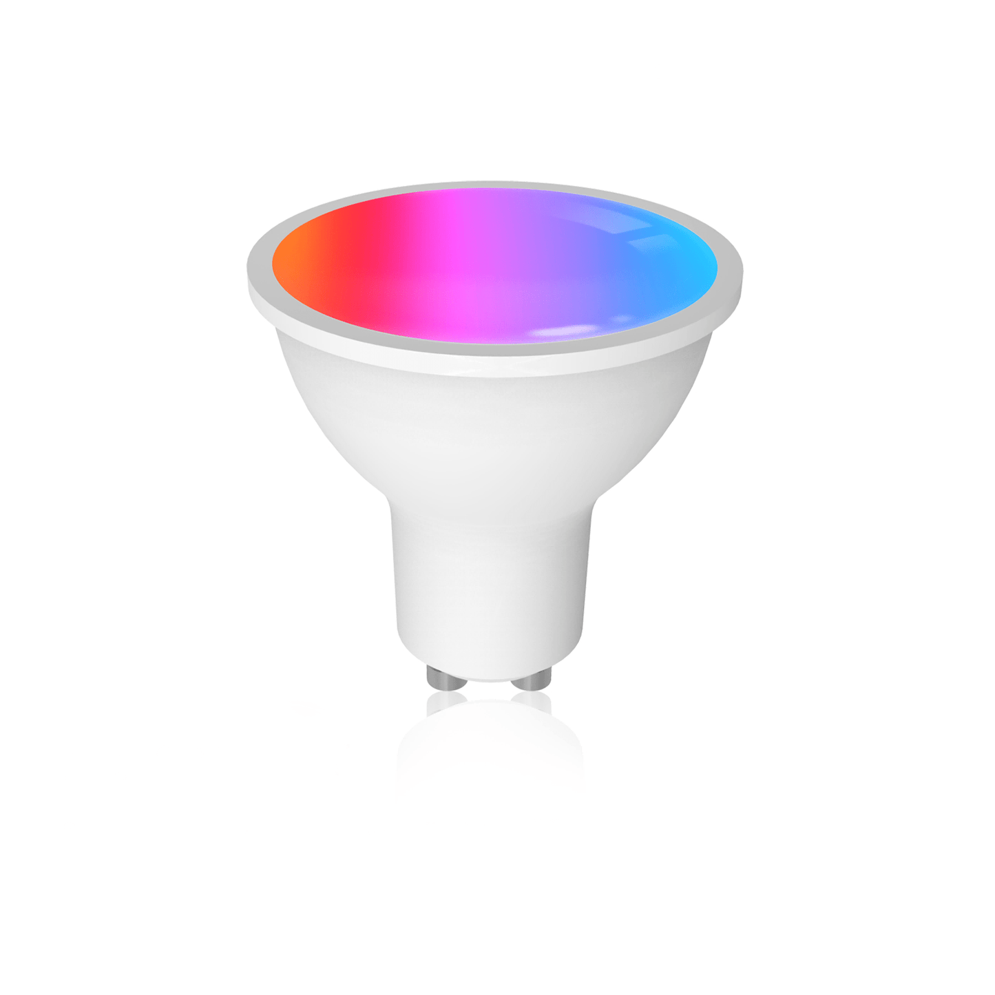 Tuya GU10 Matter WiFi Smart LED Bulb with Voice Control, Dimmable 5W Light 2700-6500K RGB Colors - MOES