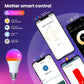 Tuya Matter WiFi Smart LED E27 Dimmable Light Bulbs RGB 2700K-6500K W+C - MOES