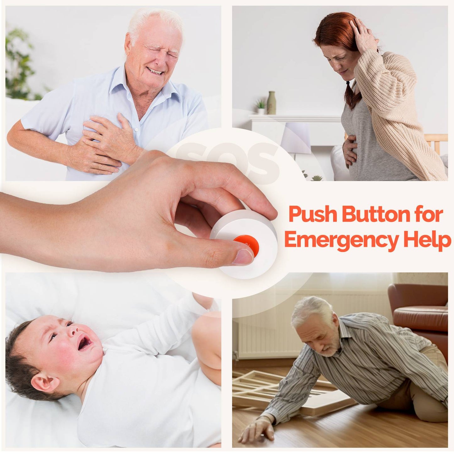 Tuya ZigBee SOS Button Sensor Alarm Elderly Children Alarm Emergency Help Switch 2MQTT Setup - MOES