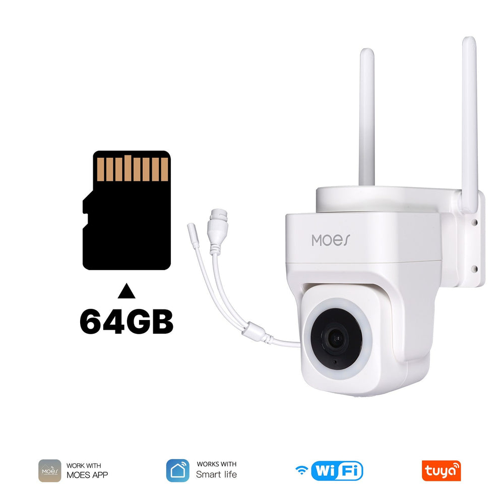 WiFi 3MP Smart Outdoor Security Camera RJ45 Network IP65 Waterproof EU ...
