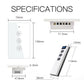 WiFi Dimmer Switch RF433 Smart Glass Touch Switches With Led For Light - MOES