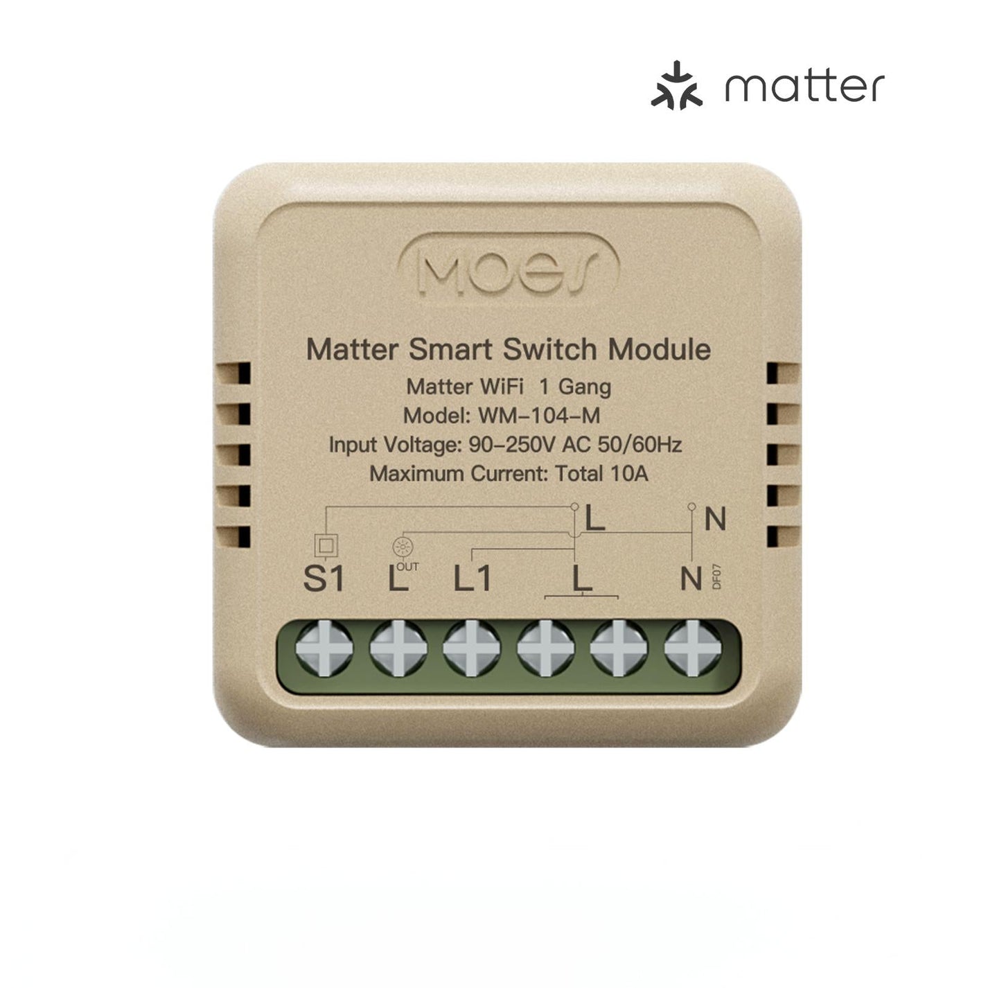 WiFi Matter Mini Smart Switch Module Relay Timer DIY Home Automation – MOES