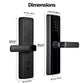 WiFi Smart Door Lock Fingerprint Remote Unlock Antihijack Tamper Alarm Multiple Unlocking - MOES