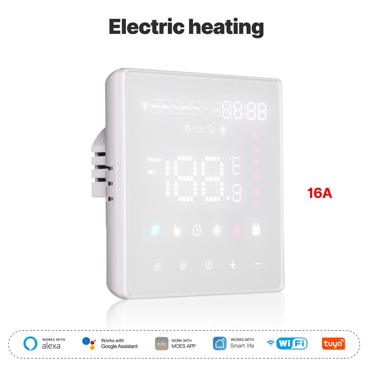 WiFi Smart Thermostat Programmable Temperature Controller Water Boiler Electric Heating - MOES