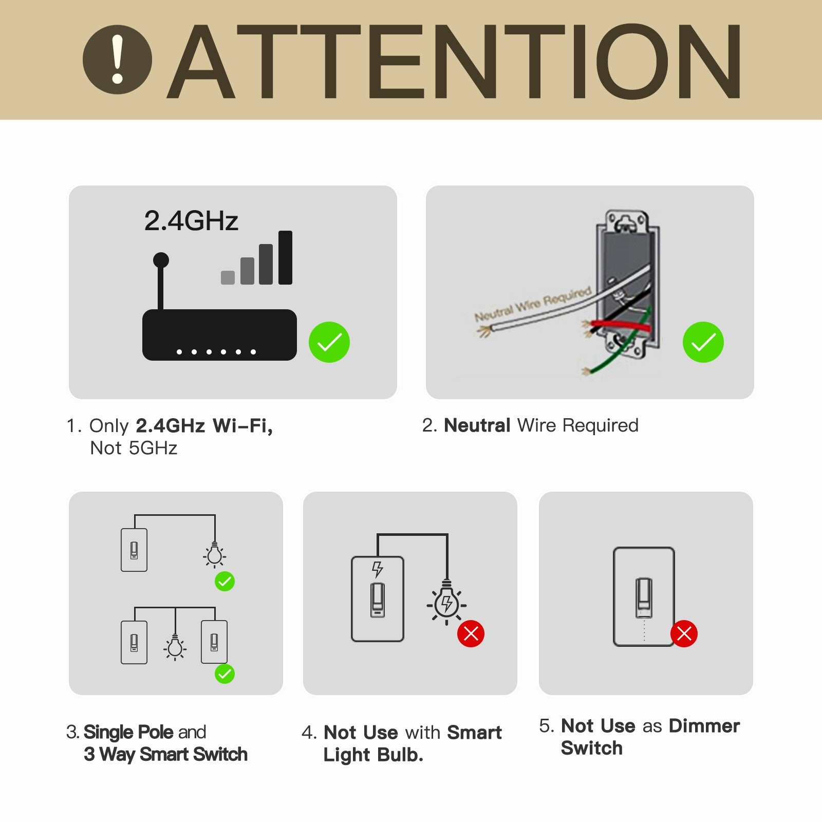 WiFi Smart Toggle Style Switch US Neutral Wire Required 3 - Way Switch App Remote Control - MOES