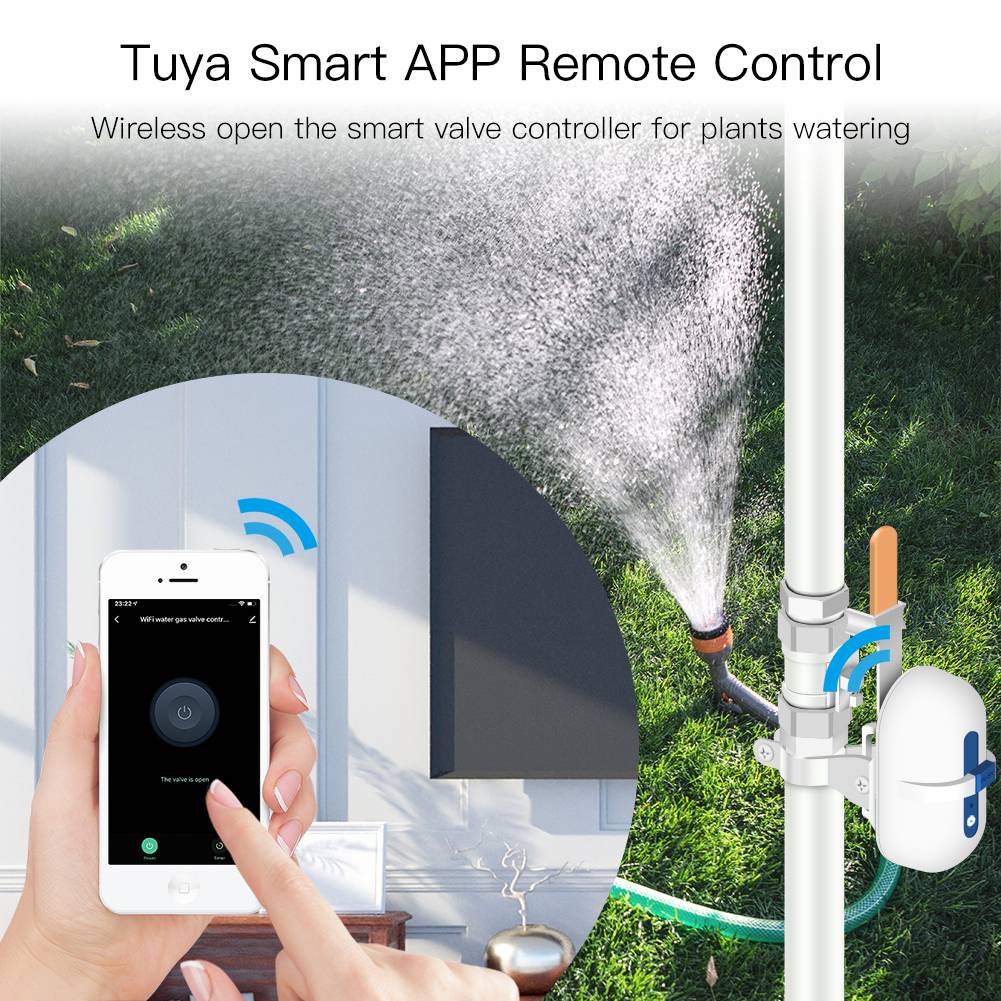 WiFi Smart Water Gas Valve Controller Pipeline Auto Shut OFF - MOES