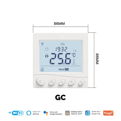 WiFi Thermostat Room Temperature Controller Water/Electric/Gas Boiler Floor Heating App Control - MOES