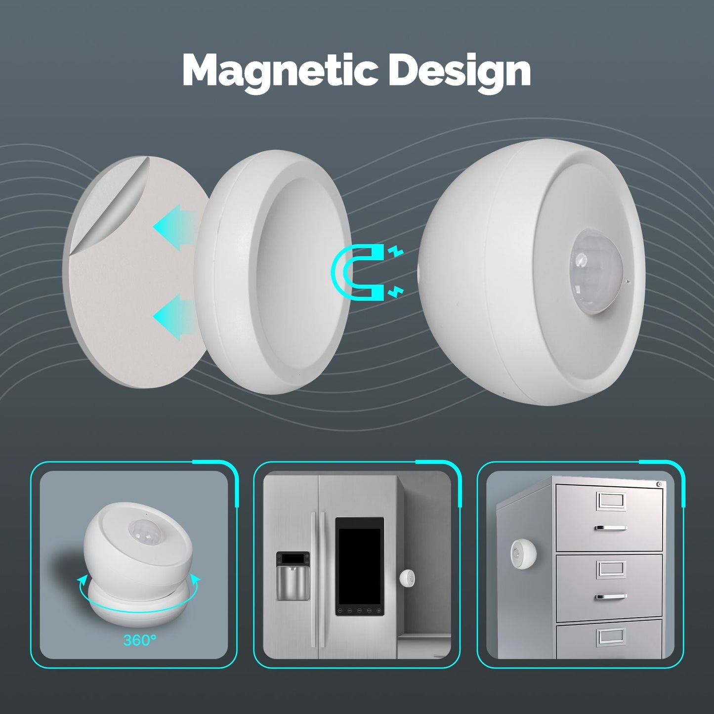 Zigbee Smart PIR Sensor Human Body Infrared Motion Detector With Magnetic Base - MOES