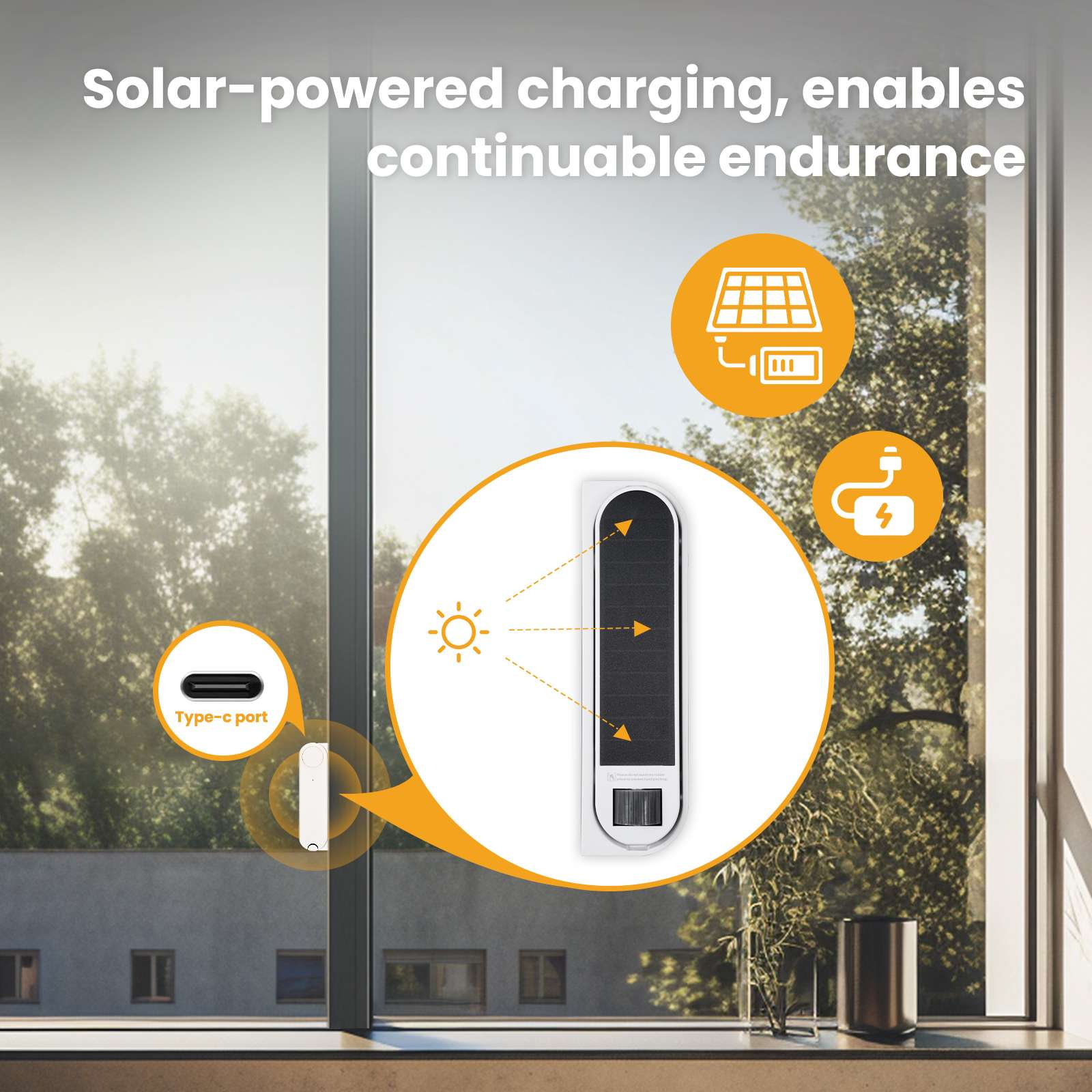 ZigBee Smart Sliding Window Pusher Automatic Opener Closer Solar Charg ...