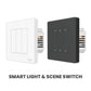 ZigBee Star Ring Smart Light Switch & Scene Controller, Neutral Wire Required, 2 Switches Association - MOES