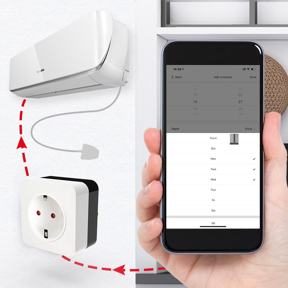 Smart Outlet for Air Conditioner | WiFi Smart AC Companion Plug 16A de