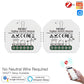 2MQTT Tuya ZigBee Smart Light Switch Module No Neutral Wire Single Fire Smart Life App Control Works with Alexa Google Home - Moes