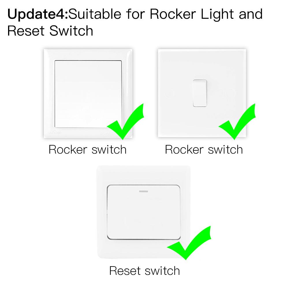 2MQTT Tuya ZigBee Smart Light Switch Module No Neutral Wire Single Fire Smart Life App Control Works with Alexa Google Home - Moes