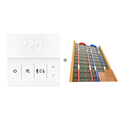 WiFi Smart Programmable Thermostat Gas Boiler Water Electric Underfloor Heating Touch Screen Temperature Controller Logo Color Adjustable - Moes