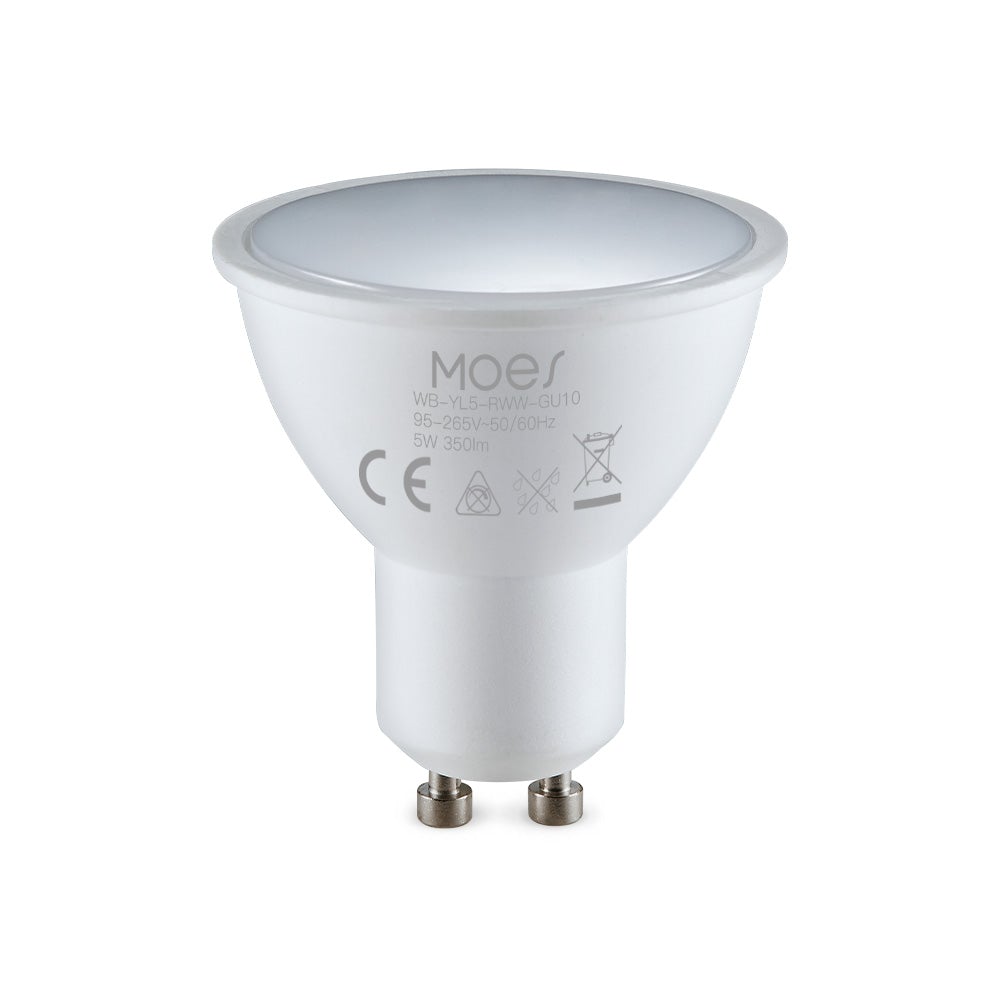 MOES GU10 Smart Flood Light Bulbs|Small LED RGBW Lamp Smart Light