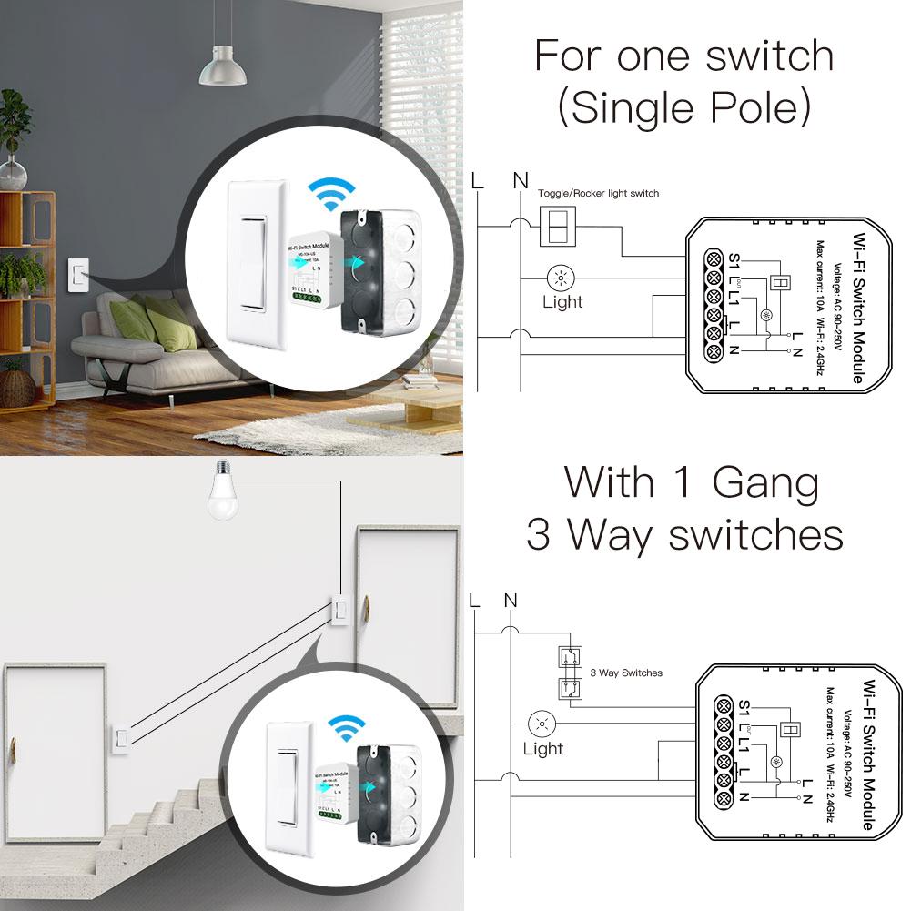 Single 1 Gang Switch 5 Pole Universal Outlet Intelligent Google