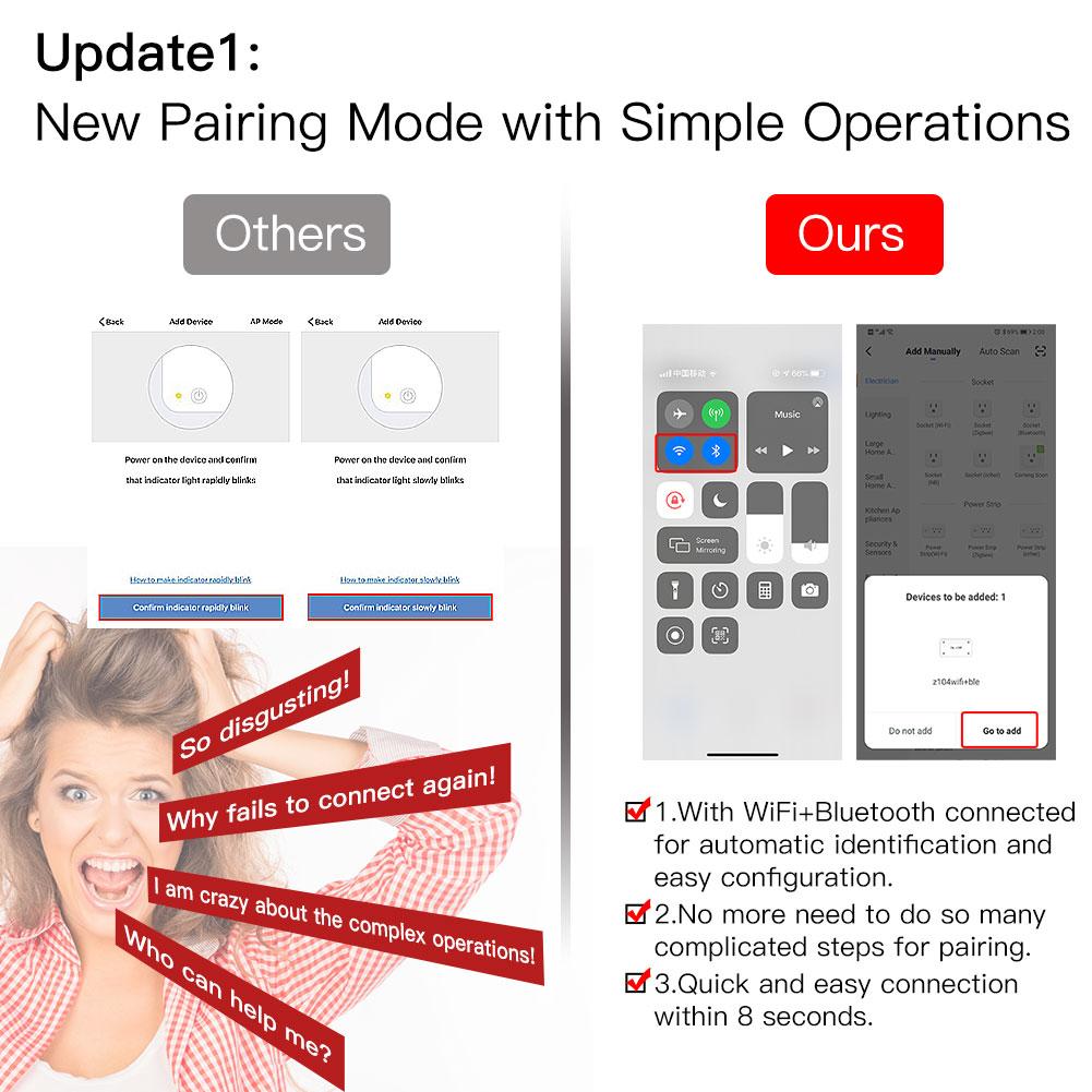 Update1: New Pairing Mode with Simple Operations - Moes