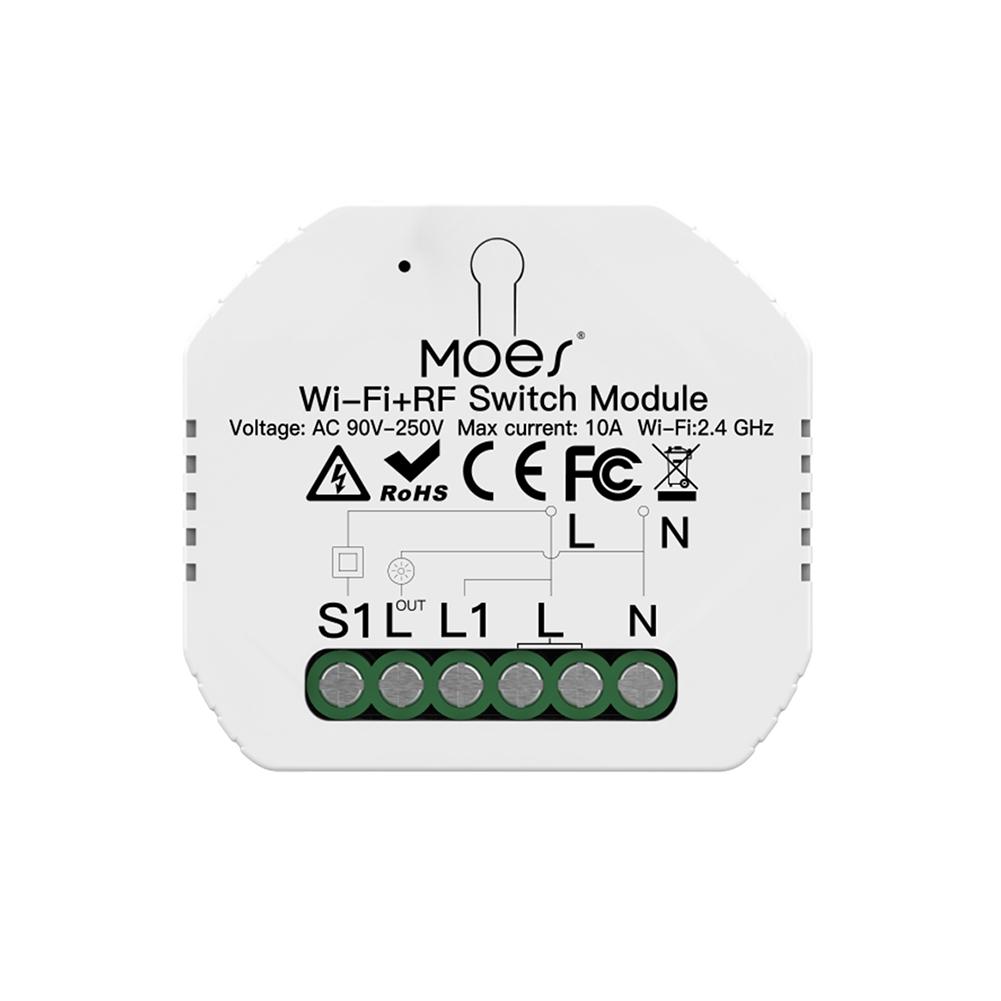 Mini New DIY WiFi RF433 Smart Light Relay Switch Module - Moes