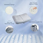 MOES Small Camping Pillow Memory Foam Travel Pillow With Portable Bag 15"x11.4" - MOES